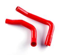 CMS Kit de tuyau supérieur et inférieur en silicone à 3 couches pour Chevrolet 2 II Nova 1968-1974 6cyl... (rouge)