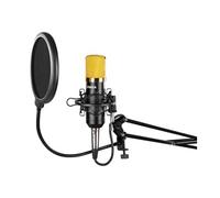 Vonyx CMS400B micro à condensateur avec bras pour le broadcasting et filtre anti-pop