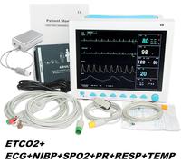 CMS8000 Moniteur patient CO2 Vital Signs ICU 7-paramètres avec capnographe