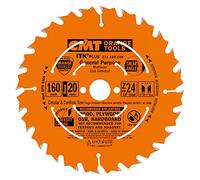 CMT Orange Tools Lame circulaire 271.160.24H ITK PLUS HW 170x1,8x20(+16) Z=24 Orange