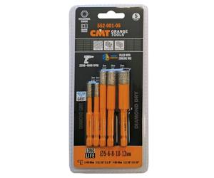 CMT 552-001-05 SET 5PCS AVEC 5 MÈCHES POUR GRES S=ESAG D=5-6-8-10-12MM DX