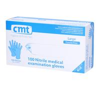CMT Gants nitrile bleus non poudrés L Gant(S) 100 pc(s)