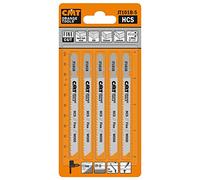 CMT jt101b-5 - 5 Jig Saw Blades HCS 100 x 2.5 x 10tpi (Wood/Straight/fin), Arancione/Grigio