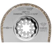 CMT omf114-x5 lames segmentate 75 mm Extra-Long Life avec revêtement diamant pour maçonnerie, gris