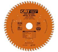 CMT ORANGE TOOLS 226.150.60H LAME DE SCIE PR.MÉTALS HW 150x1.6 / 1.2x20 Z60 FWF