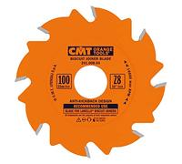 CMT Orange Tools 241.008.04 Biscuit cannelé Lame, 10,2 cm de diamètre x 8 dents, revêtement PTFE.