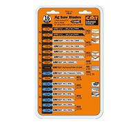 Cmt JT016 Lot de 16 lames de scie T assorties