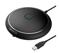 CMTECK Microphone USB de conférence, microphone de bureau d'ordinateur avec fonction mute, microphone omnidirectionnel à condensateur pour vidéo, streaming, appels VoIP, Plug & Play, compatible avec