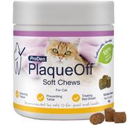CMWS-120 Bouchées Souples Éliminateur Naturel de Plaque, Tartre et Mauvaise Haleine pour Chats Agit de Manière Systémique, Non par Abrasion ou Mastication