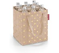 Cmws-Bottlebag ¿ 9 Compartiments, Recyclage Facile Des Bouteilles, Sangles De Transport, Café À Pois Métallisés, Taille Unique