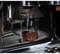 CMWS-Gobelet doseur à café transparent de 54 mm compatible avec les filtres Portafilters Breville de 54 mm - Avec onglet d'activation du broyeur - Clear to Visualize The Coffee Grind Quality