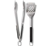 Cmws-Good Grips - Juego De Espátula Y Pinzas Para Barbacoa De Acero Inoxidable