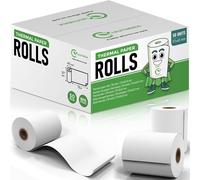 CMWX-50 Rouleaux tpe - Bobine de papier thermique pour carte bleue - 57x40x12mm LONGUEUR XL 15M - Bobines thermiques pour ticket de caisse/reçu carte bancaire/rouleau cb/imprimante - sans BPA