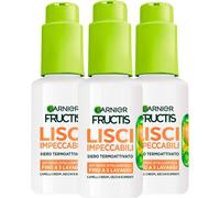 Cmwx-Fructis Sleek & Stay Sérum Cheveux Lisses Thermoprotecteur Et Thermoactivé Anti Frisottis Pour Cheveux Secs Et Ternes Résiste À L'humidité Et Protège Jusqu'à 230°C - 3 Flacons De 50ml