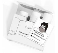 CMWX-Lot de 3 rouleaux de papier d'impression thermique autocollant blanc de 2 ans compatible avec les mini imprimantes portables T02/M02X/M02L pour imprimer des photos, des notes d'étude, des
