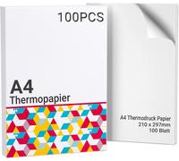 CMWX-Papier Thermique à Séchage Rapide A4 pour Imprimante Portable M08F, Compatible avec Brother PJ762/PJ763MFi, Phomemo M08F, M832,M834, 210x297mm, 100 Feuilles