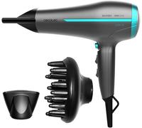 Cmwx-Sèche Cheveux Bamba Ionicare 5200 Aura Black. Technologie Ionique Réelle Avec Un Grand Débit D'air, Fonction D'air Froid 2300w, Buse De Précision (1,8 Mètres De Fil, Noir)