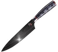 CMWX-Tetsu Couteau de Cuisine Japonais 20 cm pour Chef Parfaits pour couper tous types d'aliments Cuisine Professionnelle Renforcés, Équilibrés et avec Revêtement en Titane