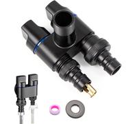 CMWX-Vanne d'angle 1/2' x 3/4' - Commutateur de vanne pour douche, Double vanne de commande Douchette et douche de tête bras de douche inverseur, Pour salle de bain, WC, lavabo, robinetterie