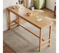 CMYAOYC Longue Table à Manger de Cuisine Ferme Épaisse en Bois Massif pour 4 à 8 Personnes, Table Console Rustique derrière Le Canapé, Entrée et Salon(Yellow,140x40cm)
