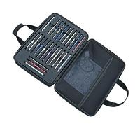 CMYAOYC Sac de Rangement Noir pour Téléphone Portable, Portable à Main, Coque Rigide en EVA, Étui de Voyage Étanche pour Salle de Classe et Bureau(47 * 31 * 11cm/18.5 * 12 * 4in)