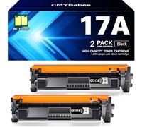 CMYBabee Lot de 2 cartouches de toner de rechange pour HP 17A CF217A avec Laserjet Pro MFP M130a M130fn M130fw M130nw Laserjet Pro M102a M102w (noir)