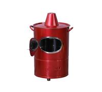 CMYCYDDPLY Incinerateur Papier, Incinerateur de Jardin Portatif, Brasero Exterieur Utilisé pour Brûler du Papier, des Copeaux de Bois(Red,35cm/14in)
