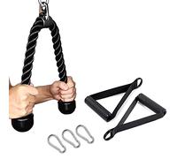CMYKZONE Corde Triceps Musculation Tricep Rope Set, Corde Triceps Avec PoignéE Puissante Et Mousqueton à Mousqueton, Haute Intensité, Bon Effet D'EntraîNement Pour Les D'EntraîNement En Force Des Bras