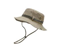 CMZYBBD Casquette Homme Toutes Les Saisons Pur Coton Couleur Seau Chapeau Pêcheur Chapeau Voyage en Plein Air Chapeau D'ombre pour Les Hommes Et Les Femmes-Couleur Kaki-56-60cm