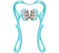 cn herb Masseur cervical à 6 roues avec clip pour le cou, les épaules et le cou (bleu)