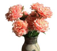 cn-Knight 4pcs Fleurs Artificielles 90cm Avec 2 Soie Fleurs et 1 Bourgeon Fleur pour Décoration de la Maison,Mariage Bouquet de Mariée Demoiselle D'honneur, Bureau Art Déco,Rose Clair