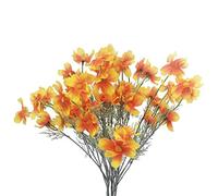 CN-Knight 6pcs Artificiel Coréopsis 69cm Soie Chrysanthème Daisy Fleur pour Mariage Bouquet de Mariée Demoiselle d'honneur Décoration Intérieure Bureau Party Table,Orange