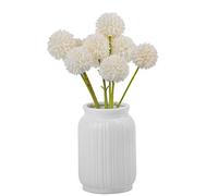 cn-Knight Lot de 24 pompons artificiels de 27,9 cm pour mariage, bouquet de mariée, décoration d'intérieur, centres de table (blanc)