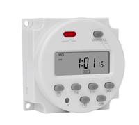 CN101A 5 V 12 V 24 V 110 V 220 V minuterie numérique interrupteur 7 jours hebdomadaire Programmable relais de temps programmeur batterie rechargeable intégrée 1 pièces(220V with 4 wires)