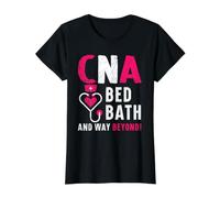 CNA Bed Bath and Way Beyond Assistant d'allaitement certifié T-Shirt Graphique avec Valeur, Femme, Noir, M