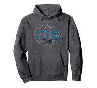 CNA Life : Le cœur des héros de la santé Sweat à Capuche, Unisexe pour Adultes, Chiné Foncé, M