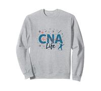 CNA Life : Le cœur des héros de la santé Sweatshirt, Unisexe pour Adultes, Gris Chiné, M