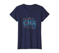 CNA Life : Le cœur des héros de la santé T-Shirt, Femme, Bleu Marine, M