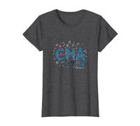 CNA Life : Le cœur des héros de la santé T-Shirt, Femme, Chiné Foncé, M