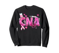 CNA Stéthoscope Cœur Ruban Rose Sensibilisation au Cancer du Sein Sweatshirt