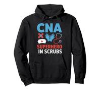 CNA Superhero In Scrubs Nursing Assistant Hospital Team Sweat à Capuche
