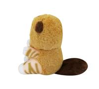 CNAANA Peluche chat Kawaii en forme de panda rouge de 20 cm, peluche super douce, joli cadeau de collection pour enfants, adolescents, amoureux des chats (marron)