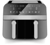 CNAFD45NB Air Fryer Double Panier 9 L 2400 W Numérique Cuisson Saine Rapide Écran Tactile Noir
