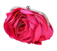 CNAFGBGG 1pc Flower Purse Sacon de soirée de soirée pour femmes roses élégantes avec un fermoir serrure et une chaîne détachable sacs à main floraux pour la fête du soir, datant.