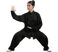 CNAFGBGG 1set Tai Chi Vêtements, Uniforme Traditionnel de Kung-fu, vêtements d'arts Martiaux Chinois légers pour Unisexe, Extra Grand
