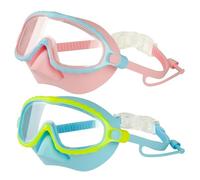 CNAFGBGG 2pcs Kids Goggles avec Couverture de Nez, HD View à Vue Larges de Natation Anti-TOG