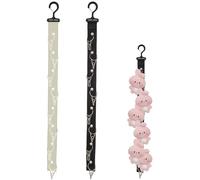 CNAFGBGG 2pcs Rangement en Peluche Suspendu, chaîne Animale en Peluche de 26 Pouces avec 8 Clips métalliques, Rangement Moelleux pour décoration Murale de la Chambre pépinière
