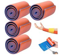 CNAFGBGG 4pcs First Aid Splint, 4.3x18.1 Assale de Combat médical d'urgence, Assiette d'aluminium intégrée, pour médical, Sports, Maison, Premiers Soins, Animaux de Compagnie.