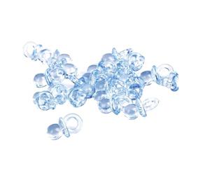 CNAFGBGG 50pcs Mini bébé sucettes Mini-chupètes bébé favorice décoraciones Douche fête des décorations pacifications Bleues...