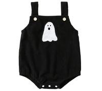 CNAFGBGG Baby Halloween Costumes mignon fantômes Halloween Baby Vêtements adaptés à la peau ＆ Breffe de mes premiers 3 à 6 mois de fille/garçon goth tissu robe-né saut combinaison taille 80.